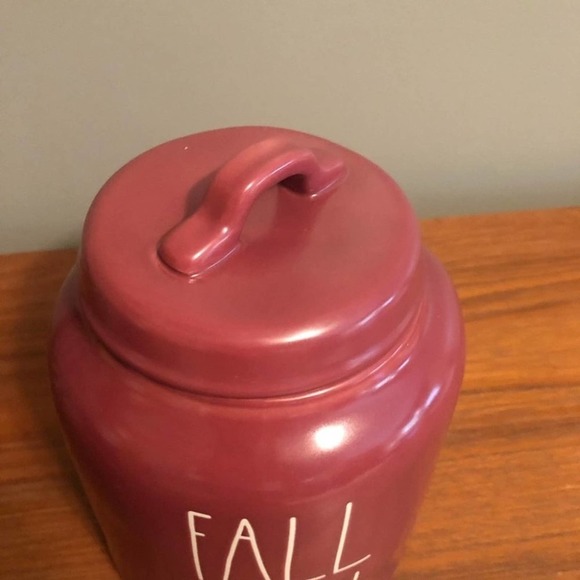 RAE DUNN Fall Y'all Pink Canister With Lid - Picture 3 of 5